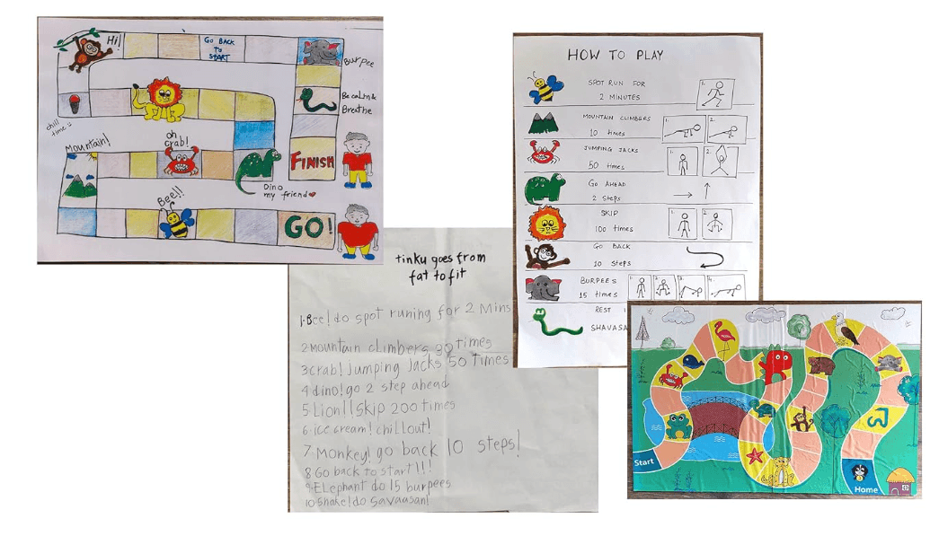 Shaurya's childhood sketches of Jungle Jump